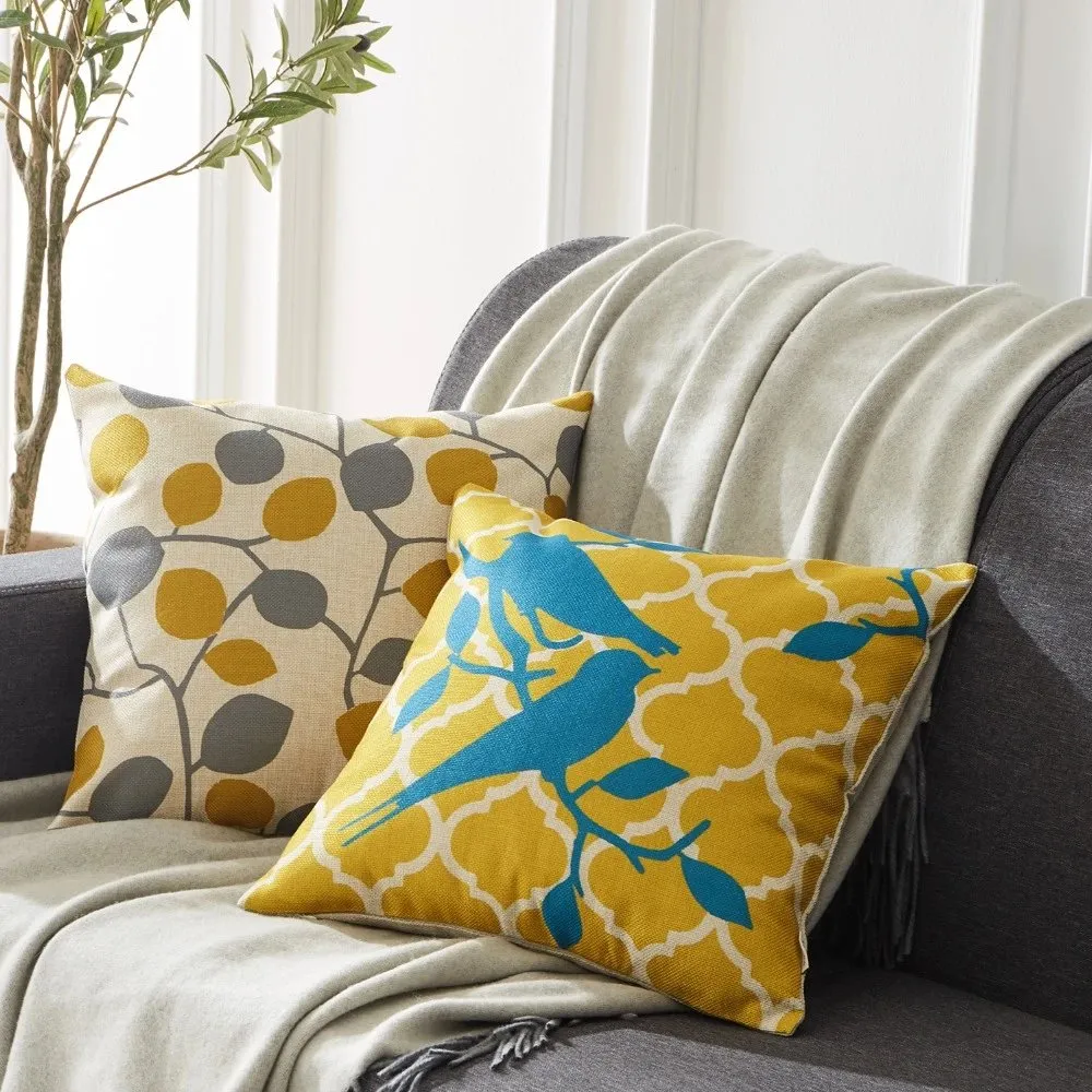 Digital Printed Cushions Assorted 4 PCs-Deer