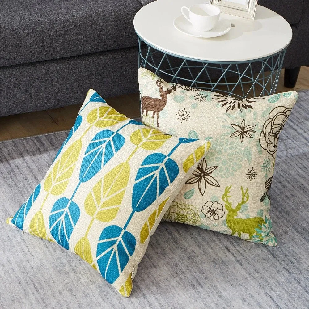 Digital Printed Cushions Assorted 4 PCs-Deer