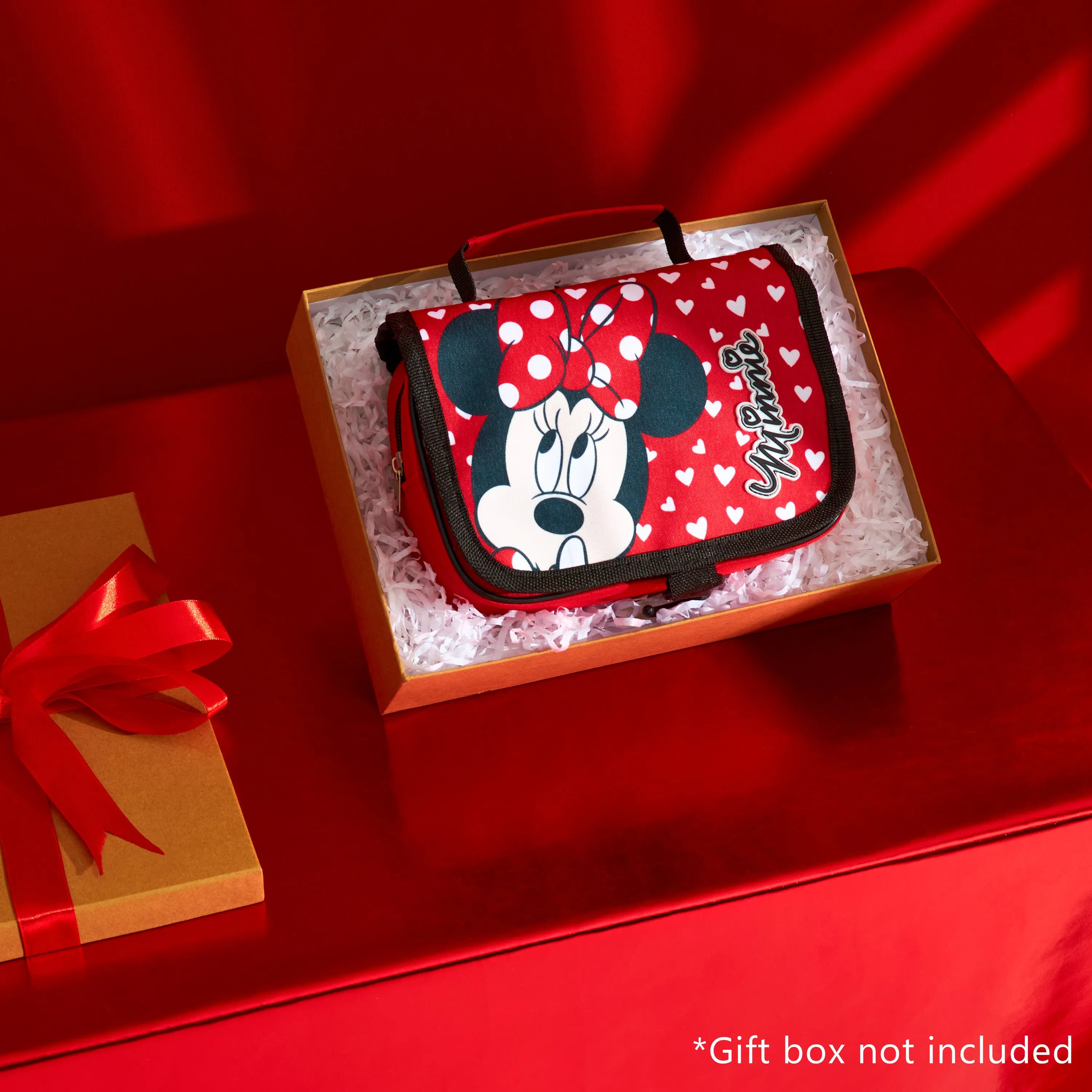 Disney Hanging Toiletry Bags for Women -Red Minnie Cosmetic Bag