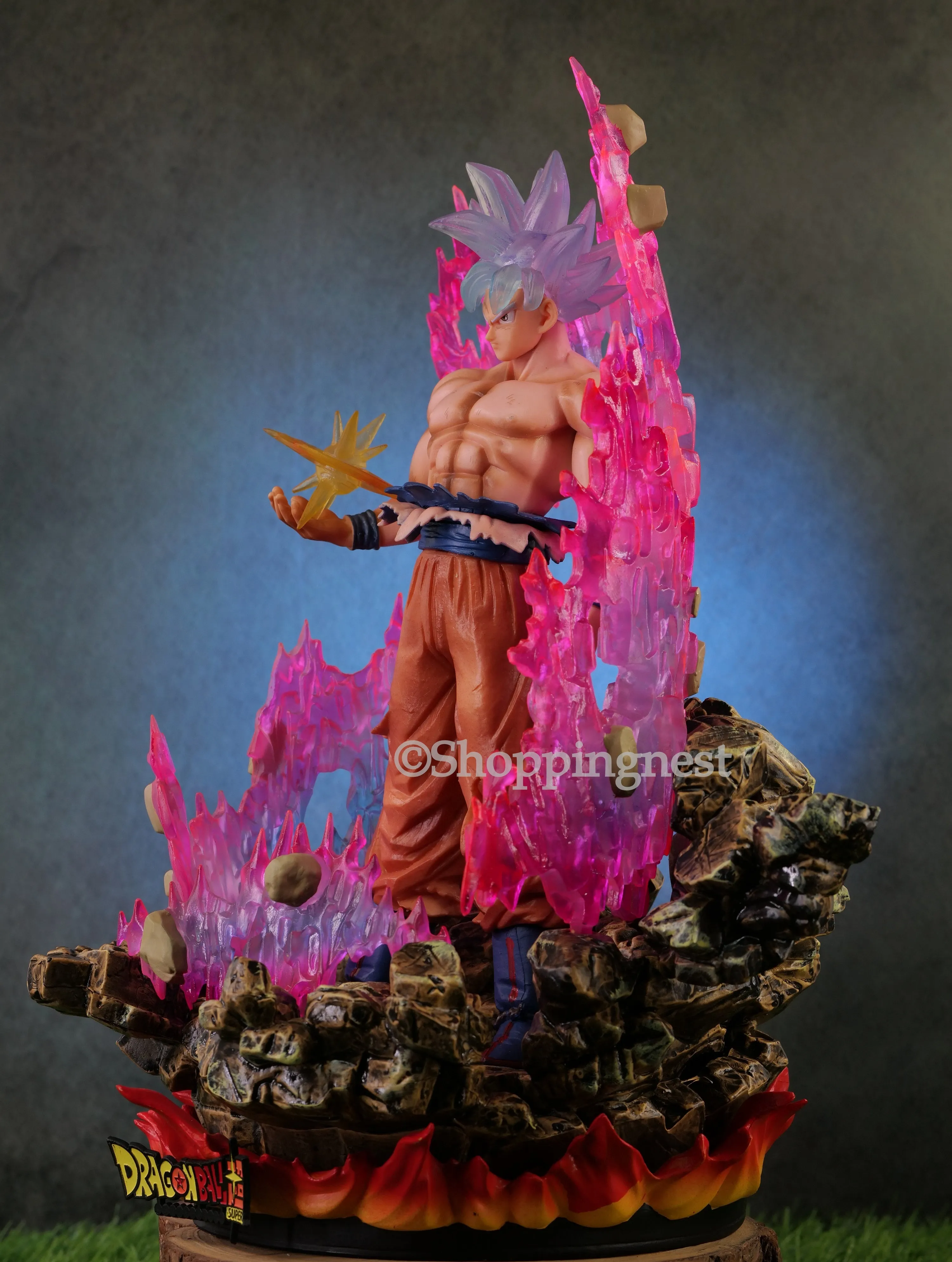 Dragon Ball Son Goku Super Saiyan Action Figure With Light   | 35 Cms |