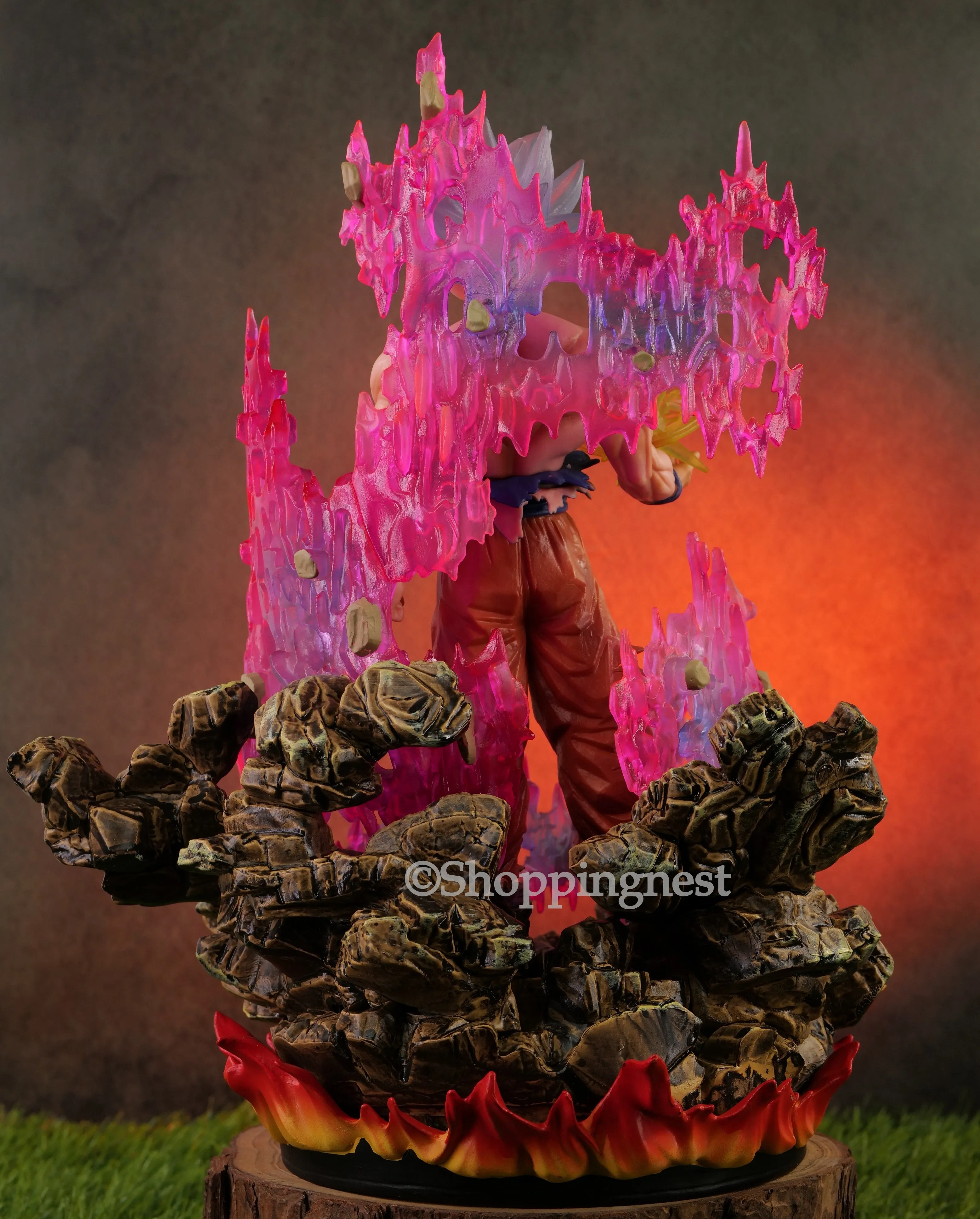 Dragon Ball Son Goku Super Saiyan Action Figure With Light   | 35 Cms |