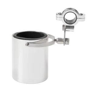 Dream Apparel Motorcycle Stainless Steel Chrome Biker Cup Holder