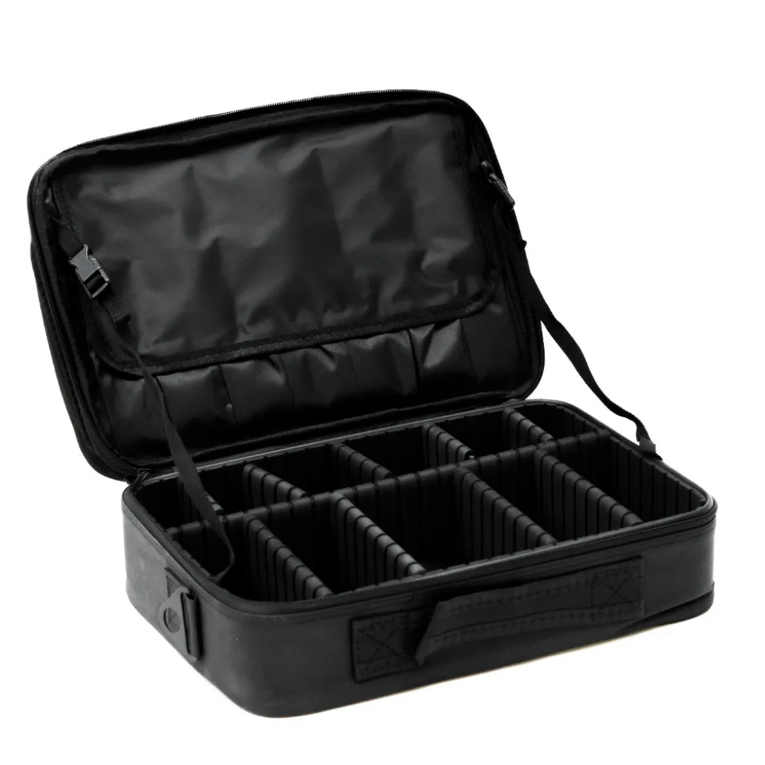Dual Zip Glam Bag Medium Black