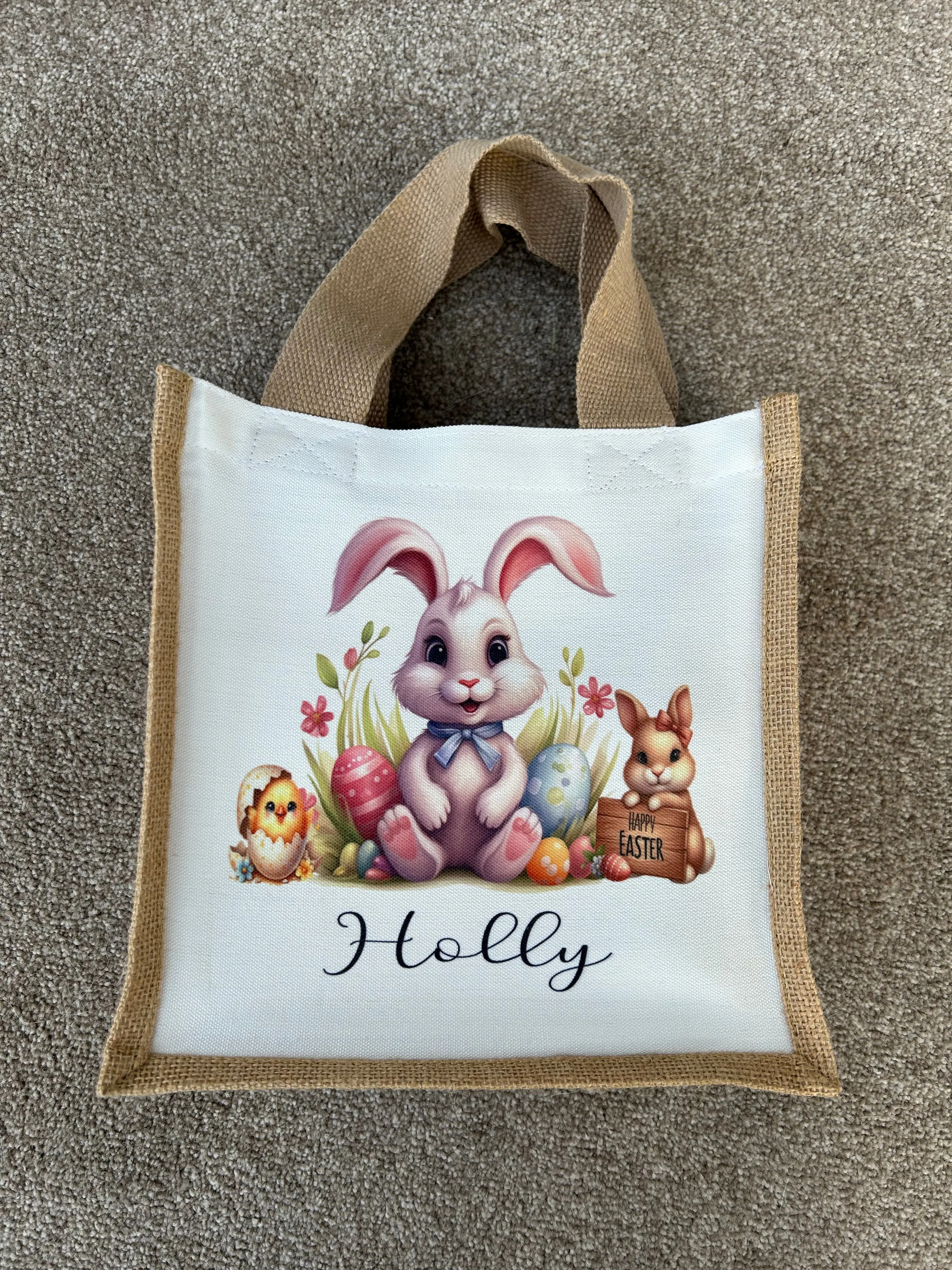 Easter Egg Bag, Personalised Easter Bag, Easter Hunt Bag, Kids Easter Bag, Easter Egg Treat Bag