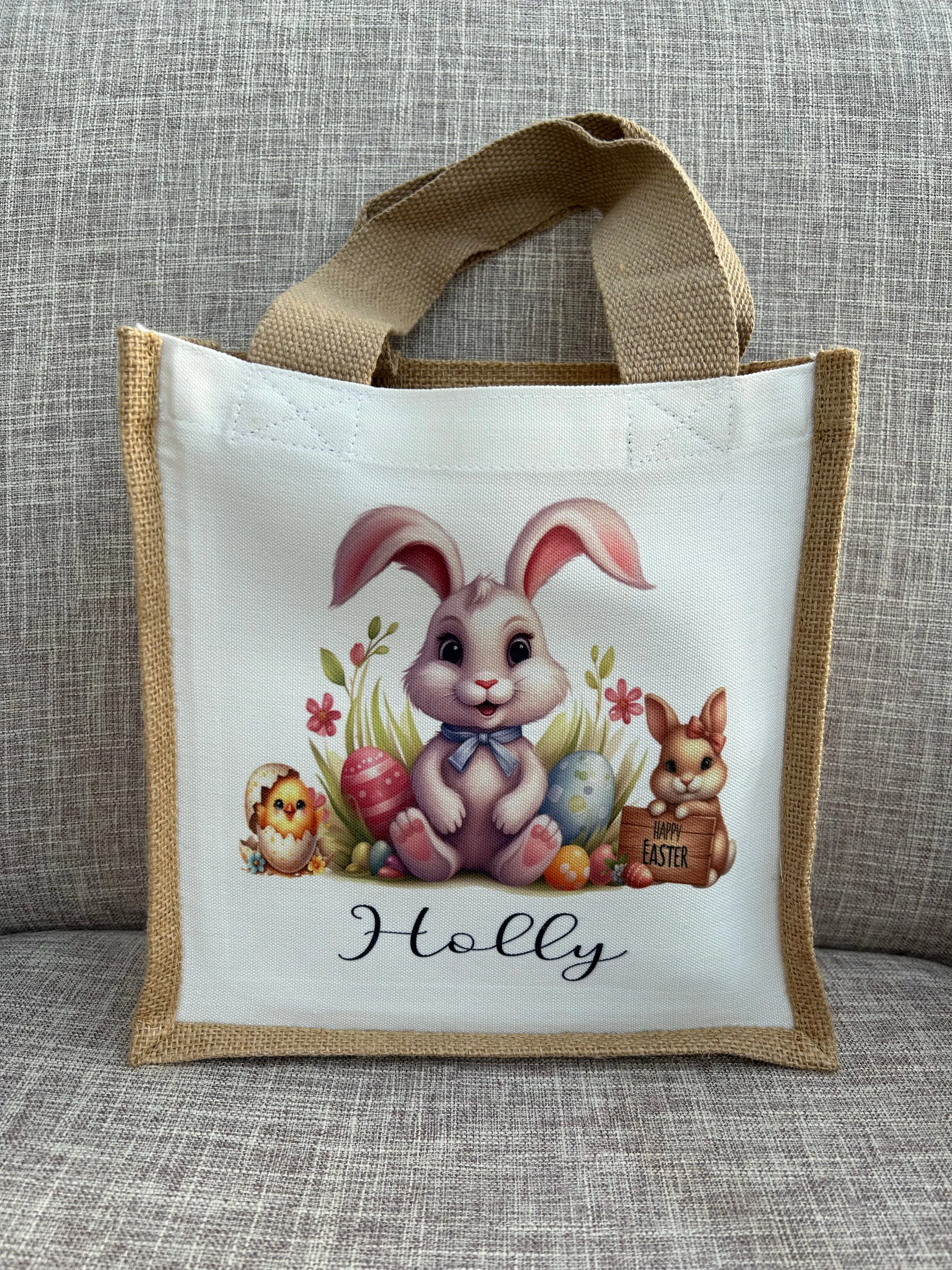 Easter Egg Bag, Personalised Easter Bag, Easter Hunt Bag, Kids Easter Bag, Easter Egg Treat Bag