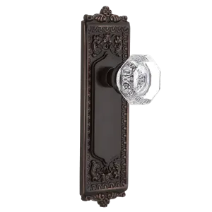 Egg & Dart Long Plate with Waldorf Knob in Timeless Bronze
