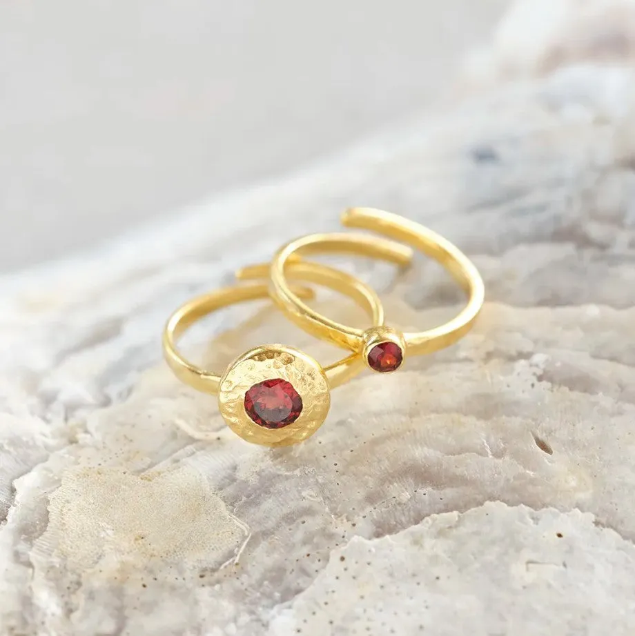 Element Garnet Ring GP