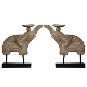 Elephant Candle Holder - Set of 2