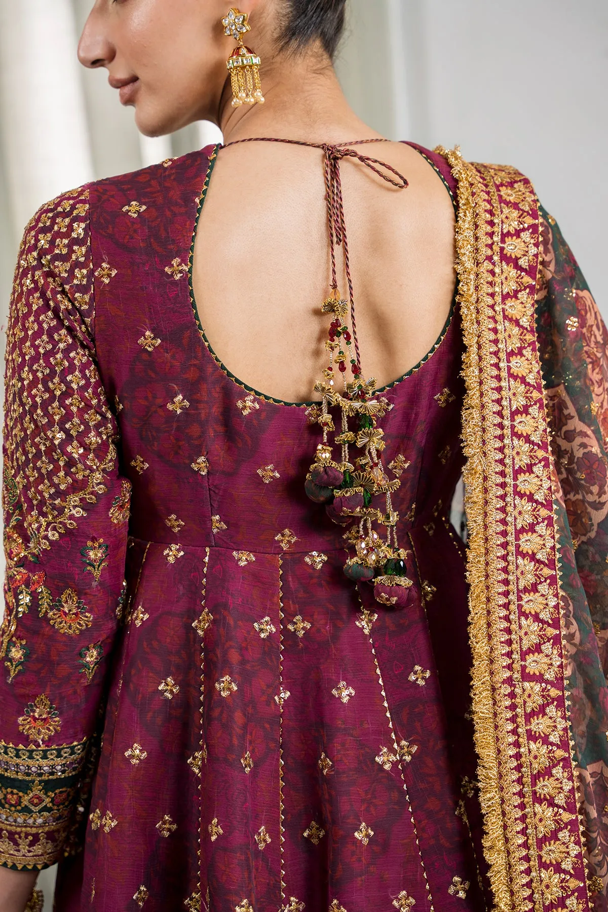 EMBROIDERED CHIFFON CH12-03 STITCHED