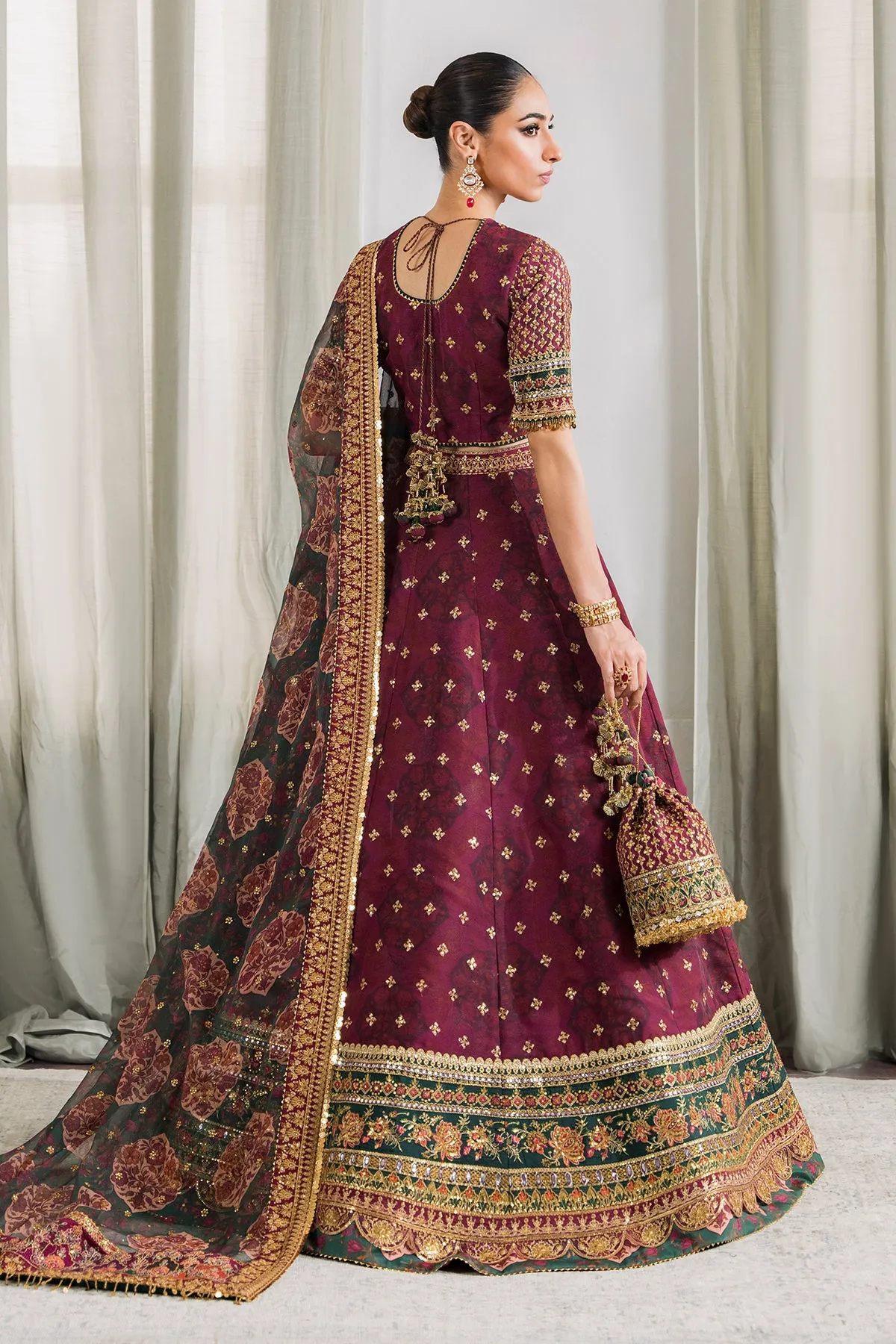 EMBROIDERED CHIFFON CH12-03 STITCHED