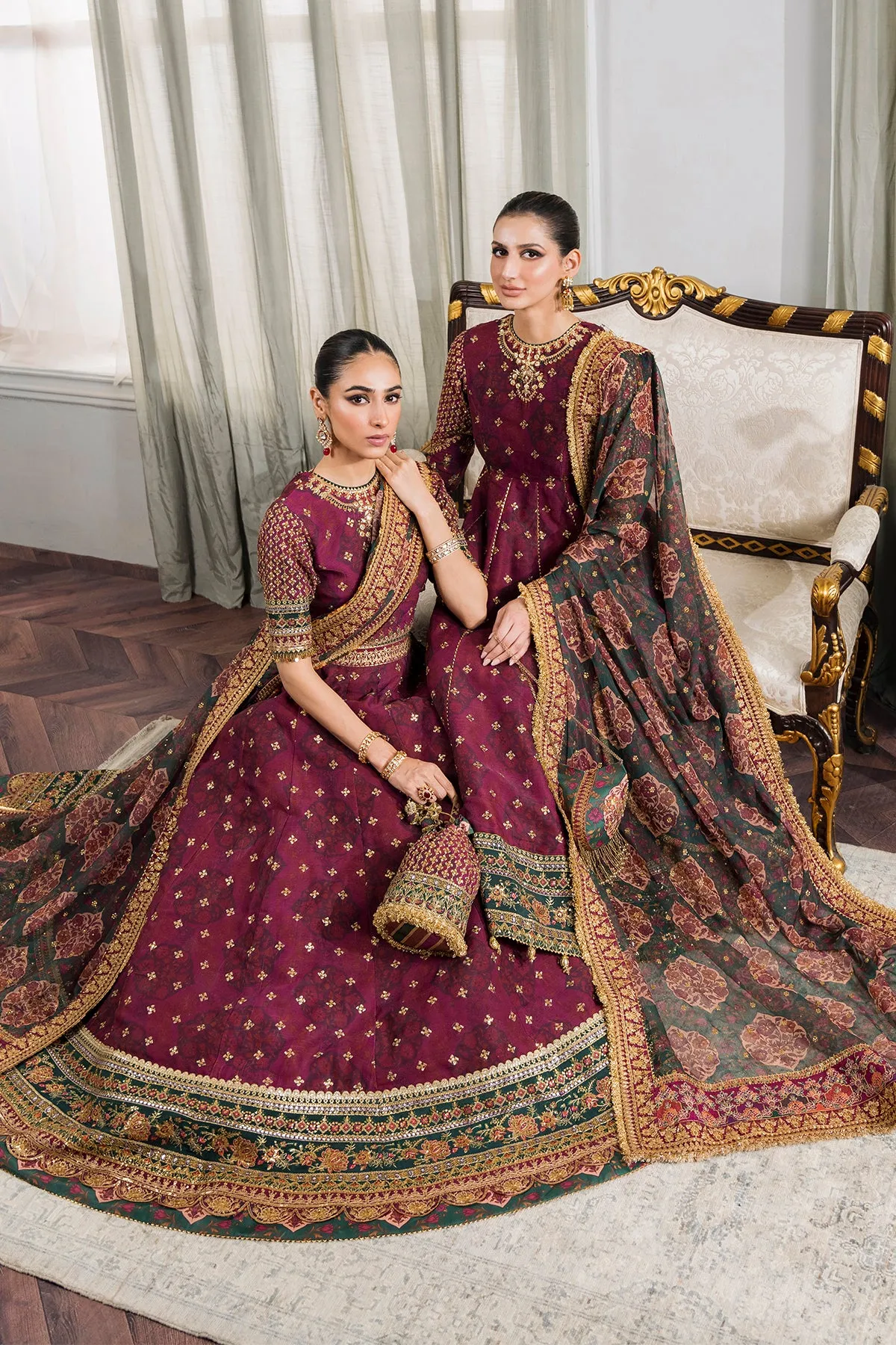 EMBROIDERED CHIFFON CH12-03 STITCHED