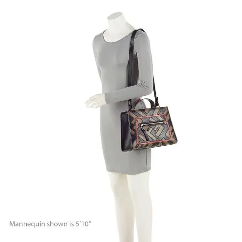 Fendi FF Calfskin Century Runaway Small Tote (SHF-6Kw03X)