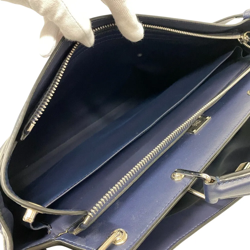 FENDI Handbag 7VA476 leather Navy Peekaboo Essential