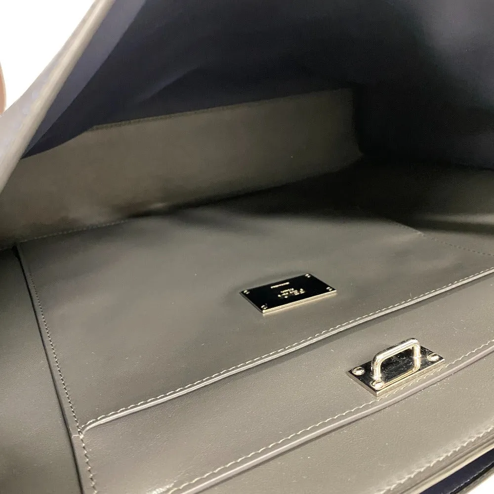 FENDI Handbag 7VA476 leather Navy Peekaboo Essential
