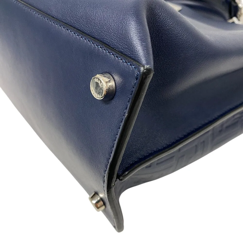FENDI Handbag 7VA476 leather Navy Peekaboo Essential