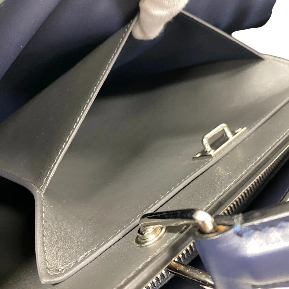 FENDI Handbag 7VA476 leather Navy Peekaboo Essential