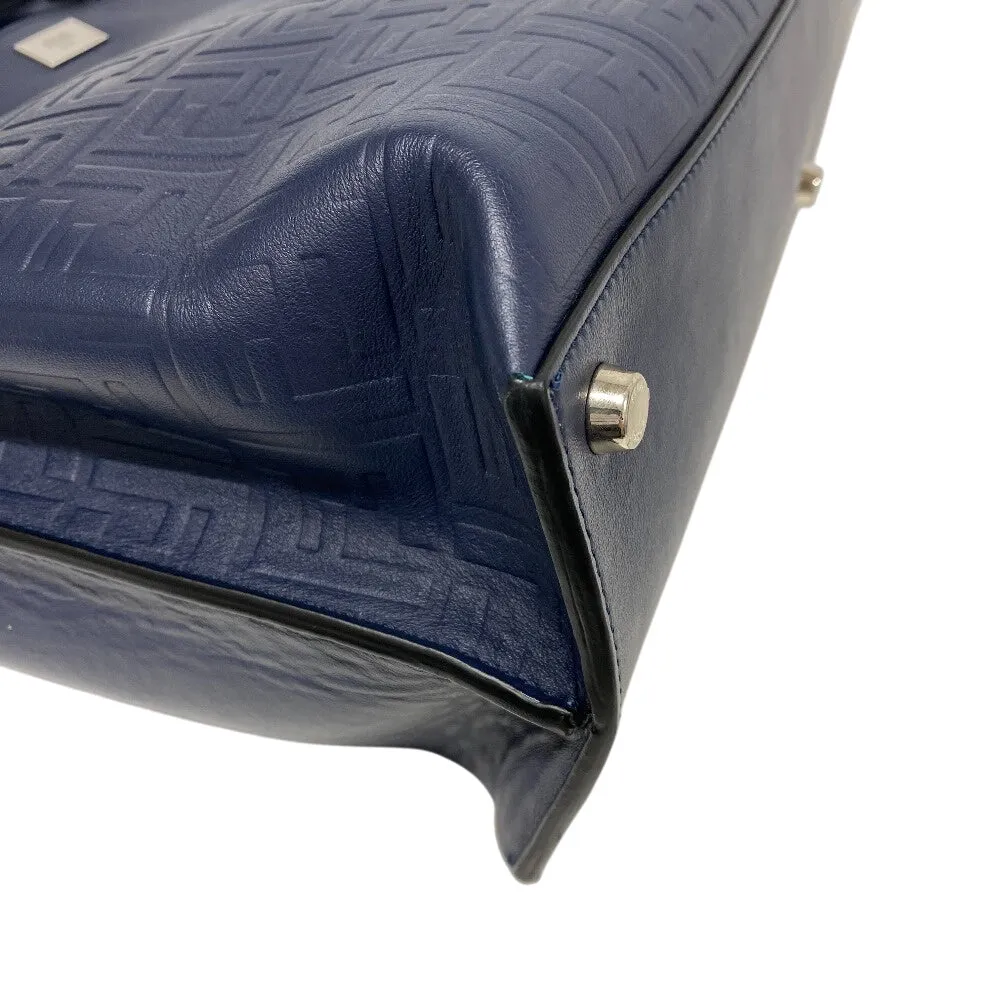 FENDI Handbag 7VA476 leather Navy Peekaboo Essential