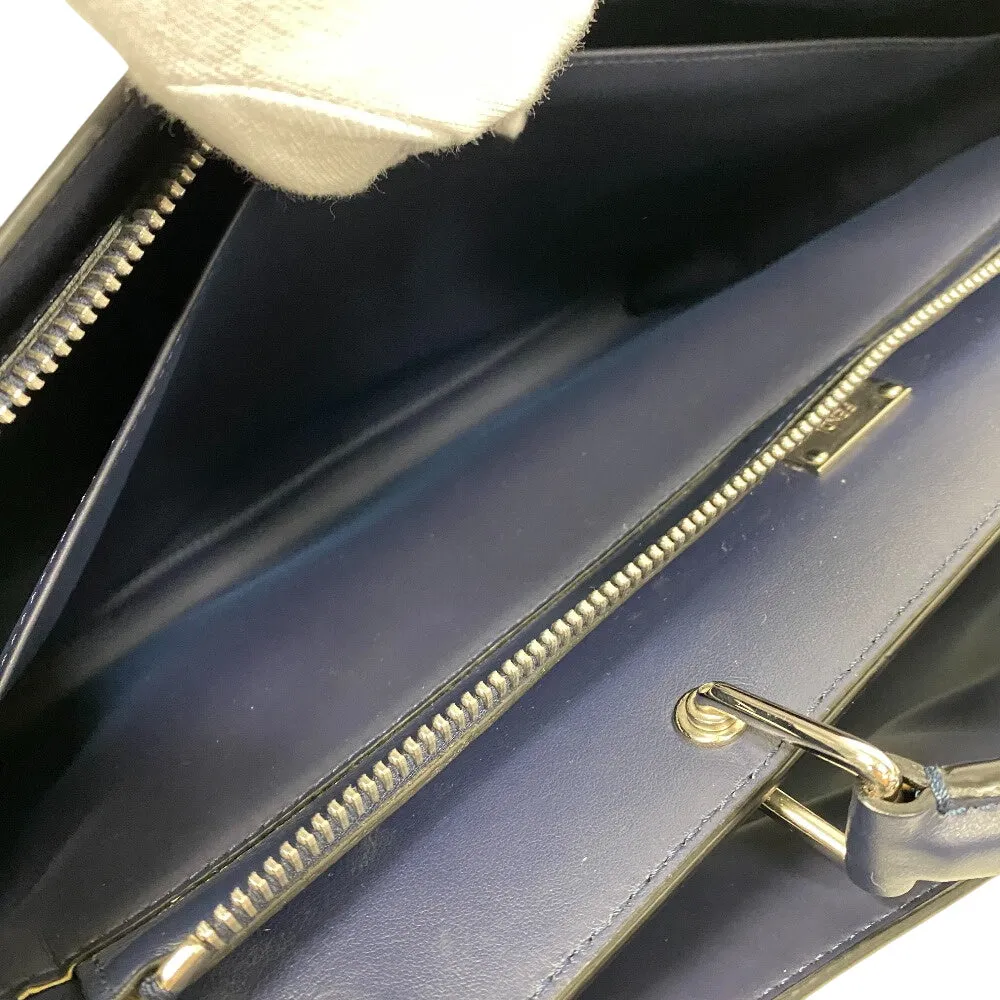 FENDI Handbag 7VA476 leather Navy Peekaboo Essential