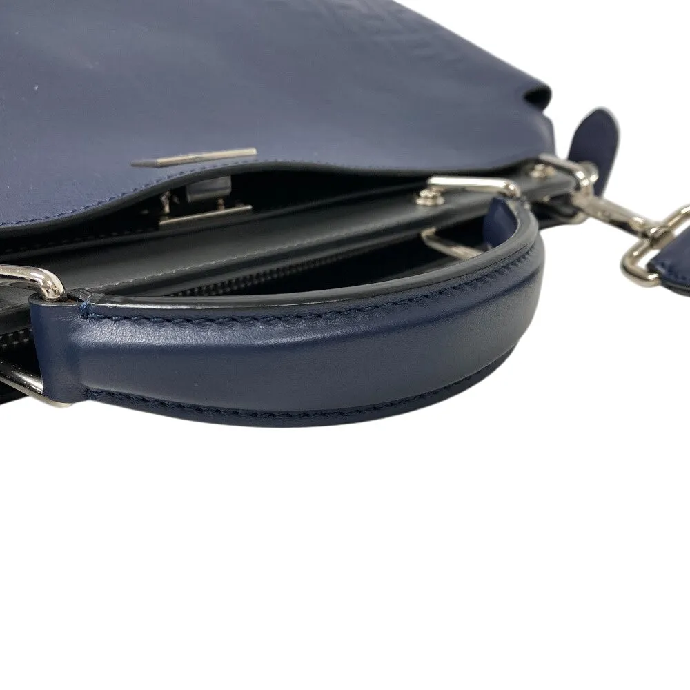 FENDI Handbag 7VA476 leather Navy Peekaboo Essential
