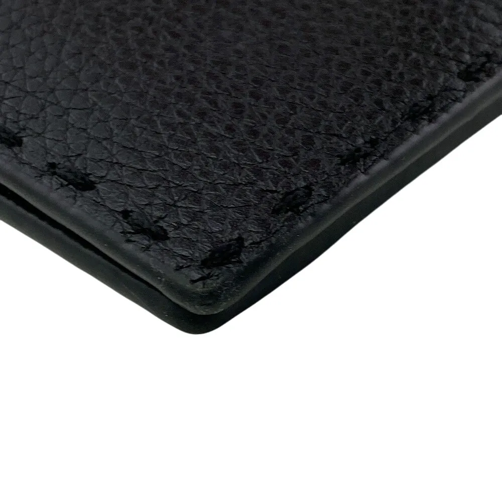 FENDI Long Wallet Purse 7M0355 leather black Celeria
