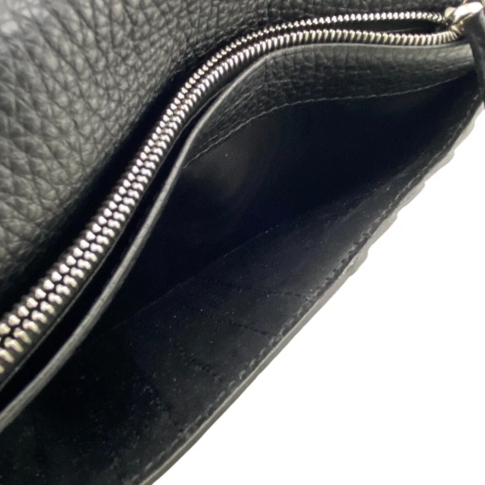 FENDI Long Wallet Purse 7M0355 leather black Celeria
