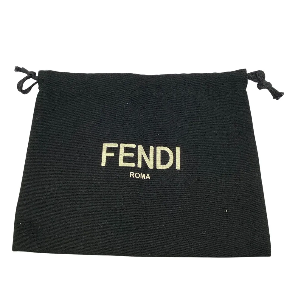 FENDI Long Wallet Purse 7M0355 leather black Celeria