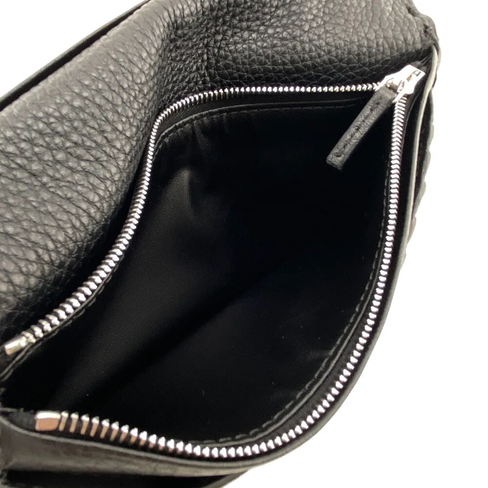 FENDI Long Wallet Purse 7M0355 leather black Celeria