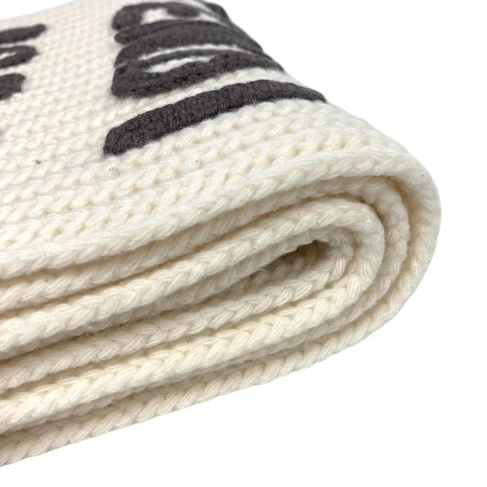 FENDI Scarf FXT352 wool white logo