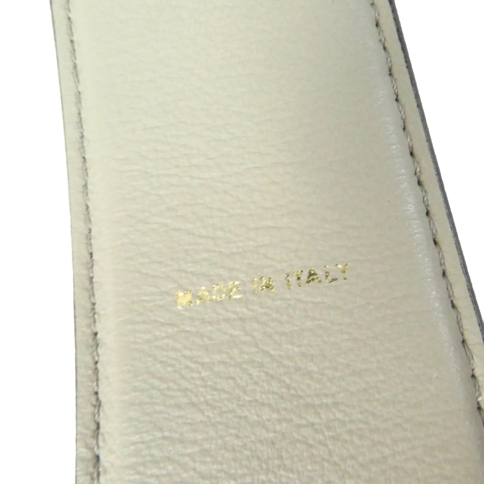 FENDI Shoulder strap leather beige
