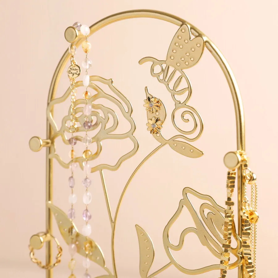 Floral Roses Terrazzo Jewellery Stand