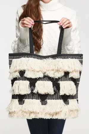 Fringe Front Carpet Bag