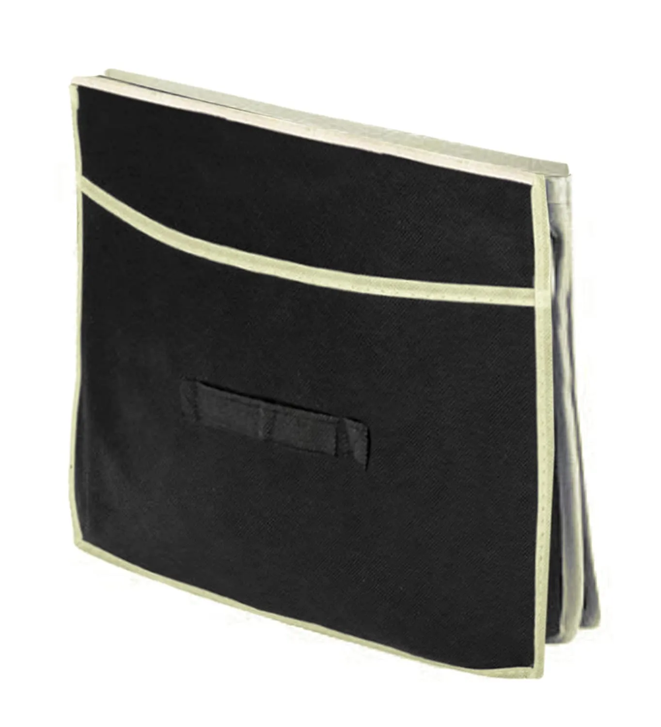 Fun Homes Foldable Trunk Storage Organizer, Reinforced Handles, Suitable for Any Car, SUV, Mini-Van (Black)