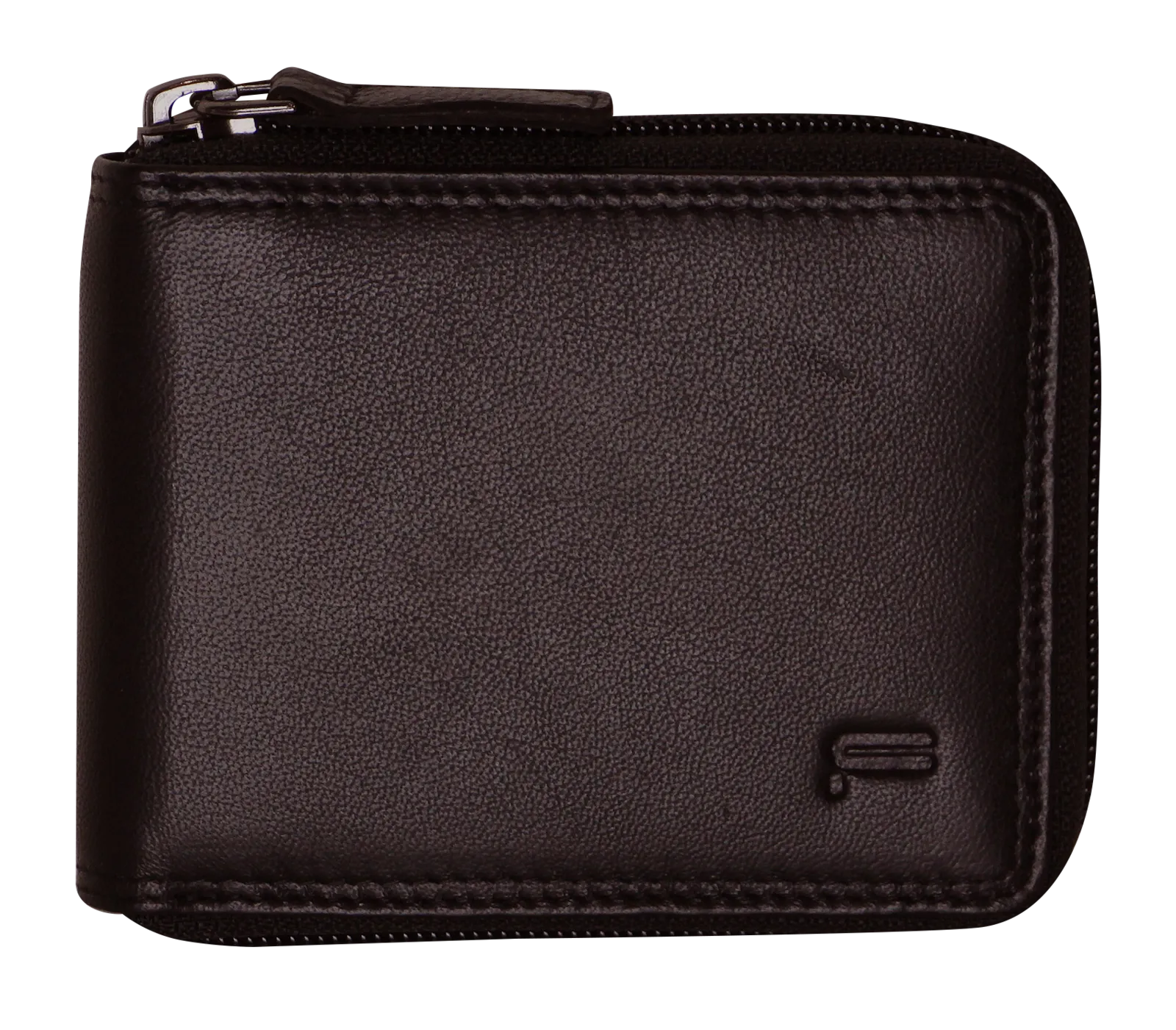Futura Mens RFID Protected Genuine Leather Wallet Zip Around - Brown
