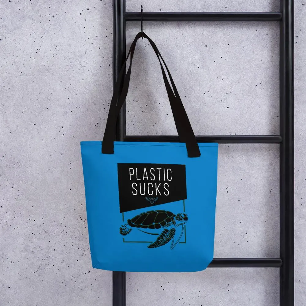FYC Sea Turtle Durable 15" X 15" Tote Bag W/Bull Denim Handles