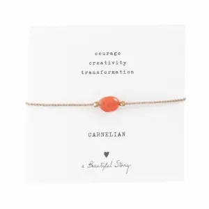 Gemstone card Carnelian