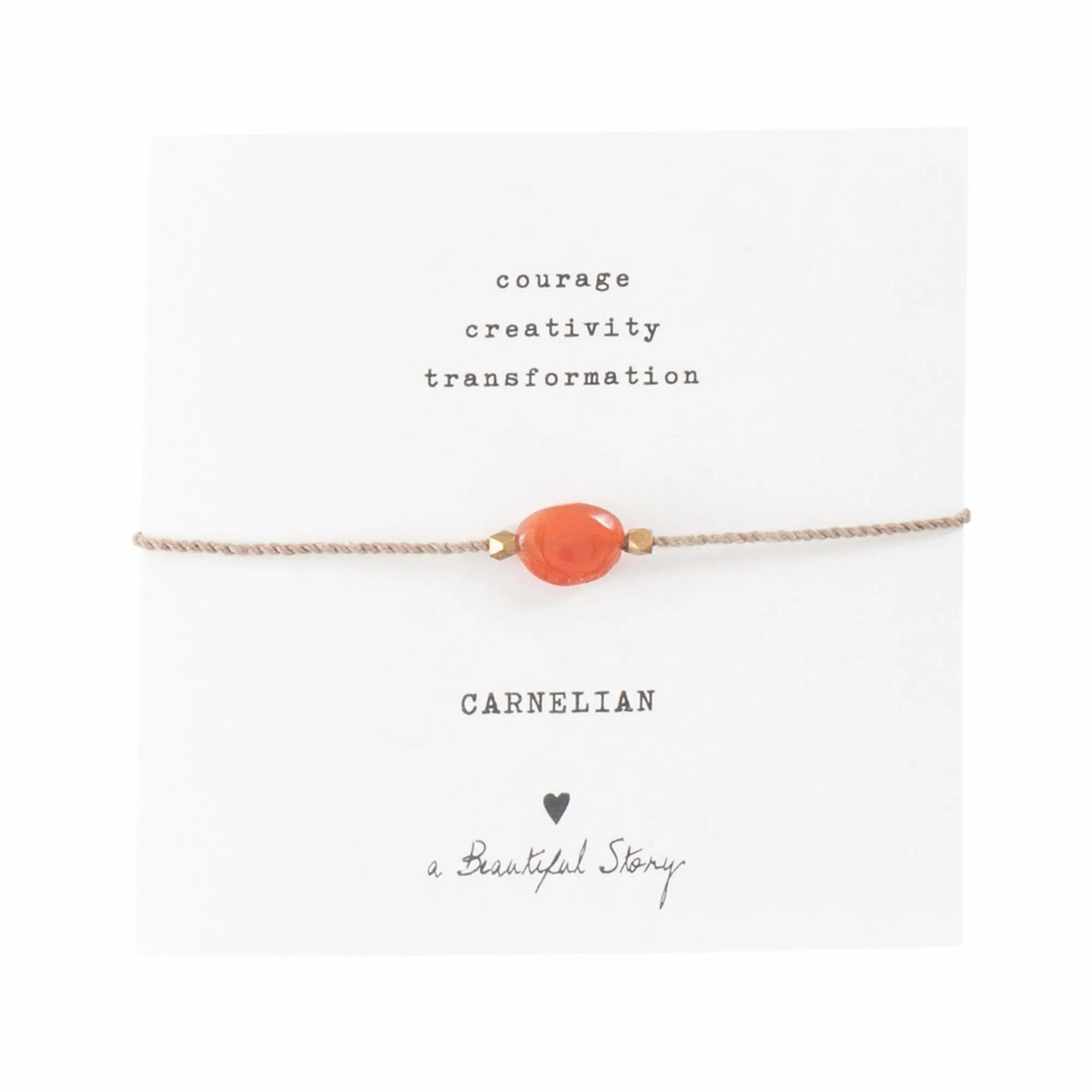 Gemstone card Carnelian