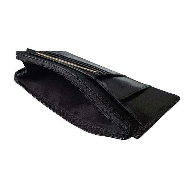 Genuine Leather Zippered Passport | Card | Boarding Pass Travel Holder  - MIRELLE