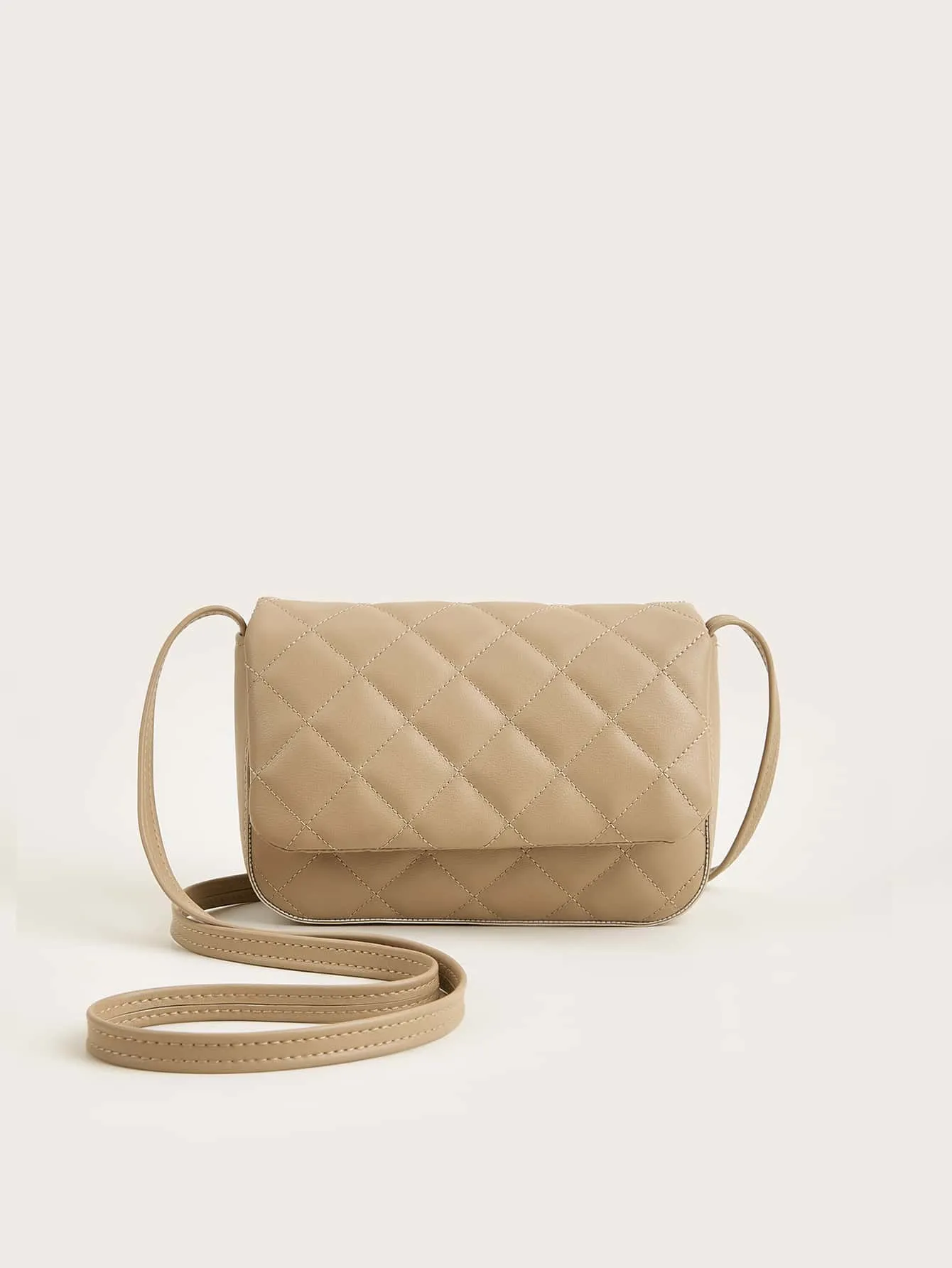 Girls Quilted Flap Square Bag