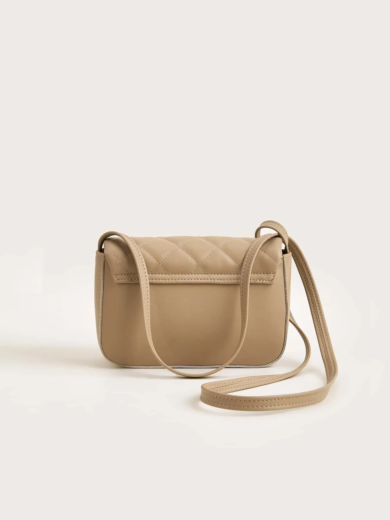Girls Quilted Flap Square Bag