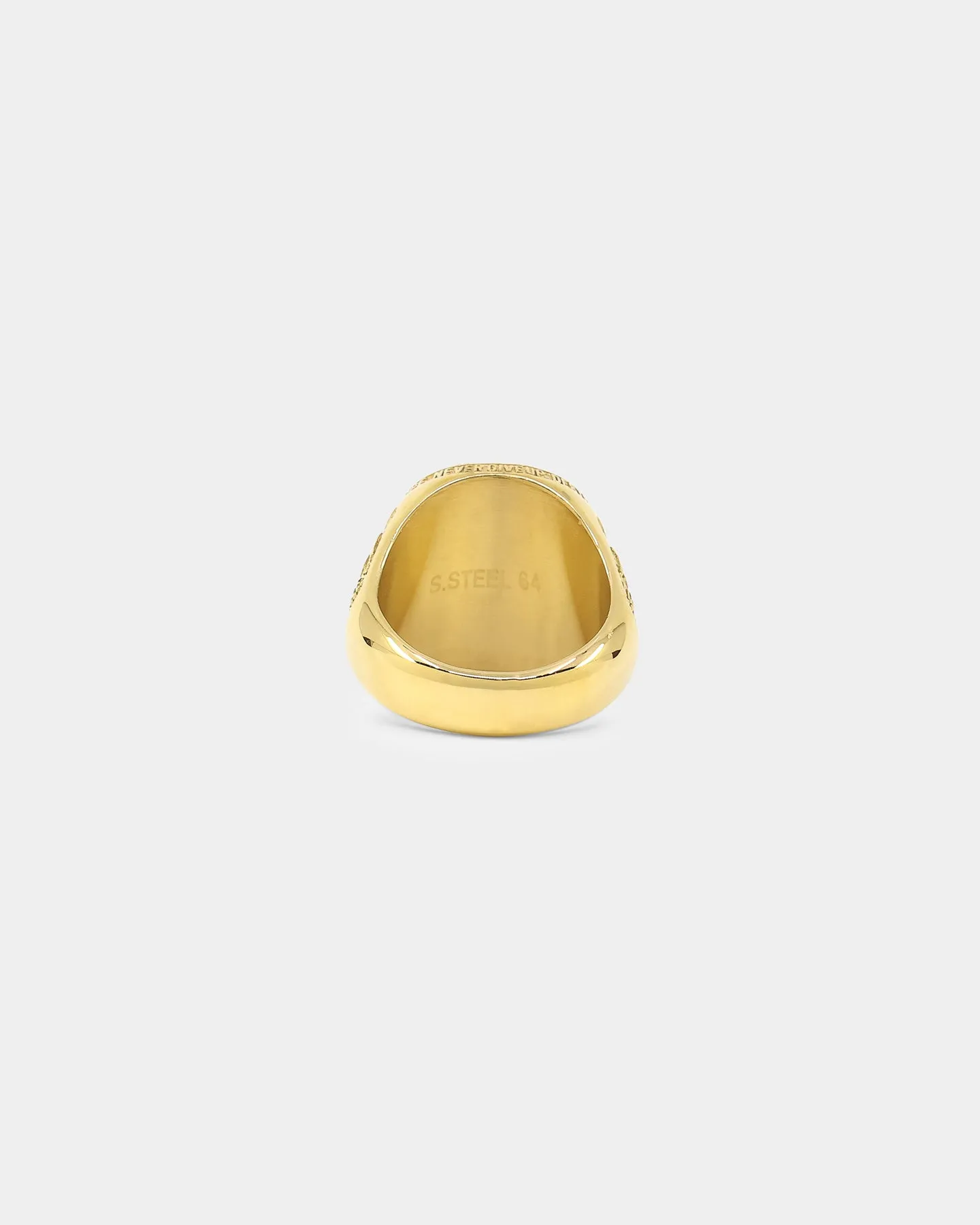 Guess Mainline 23mm USA Champions Coin Ring Gold