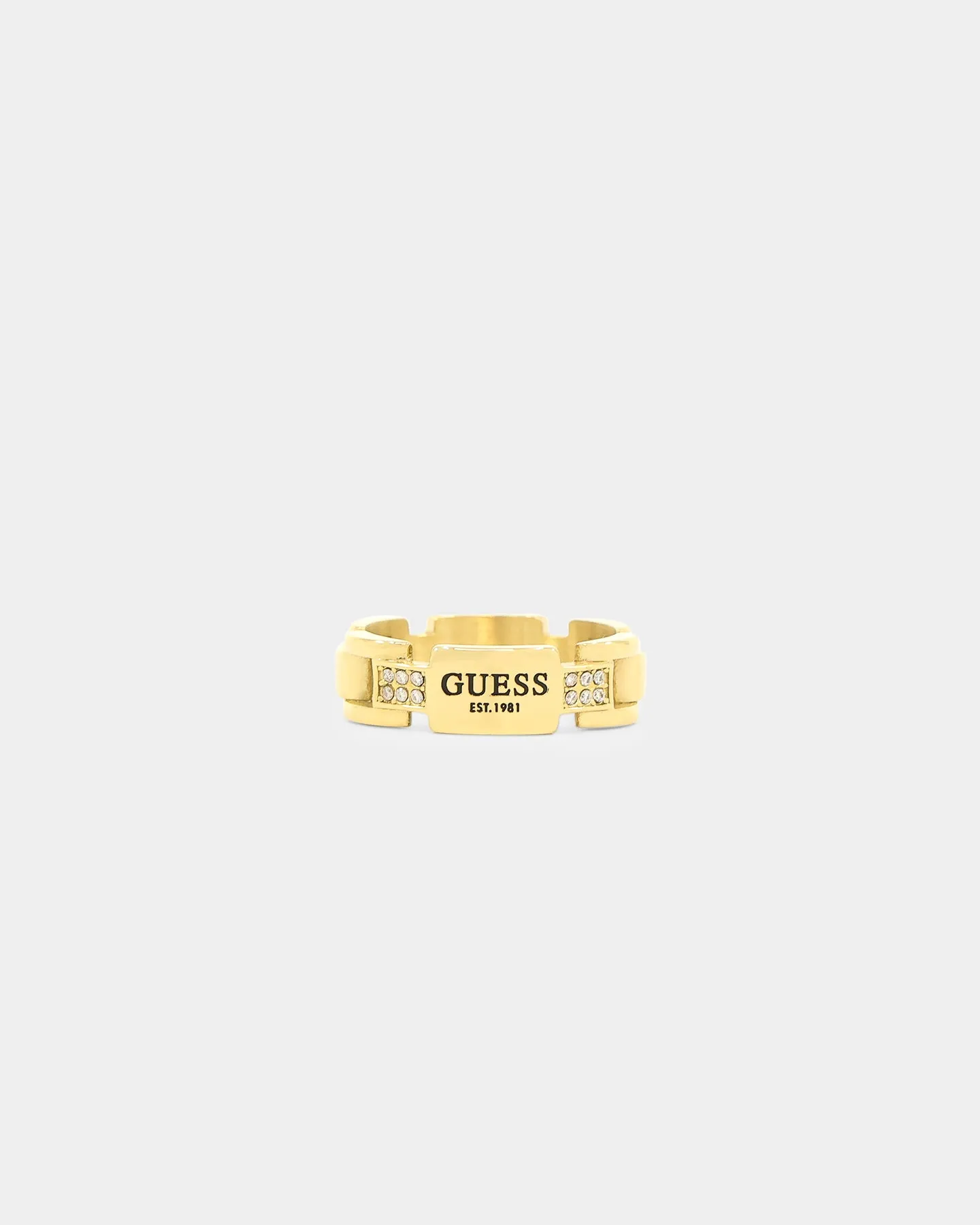 Guess Mainline 29mm Frontiers Flat Ring Gold