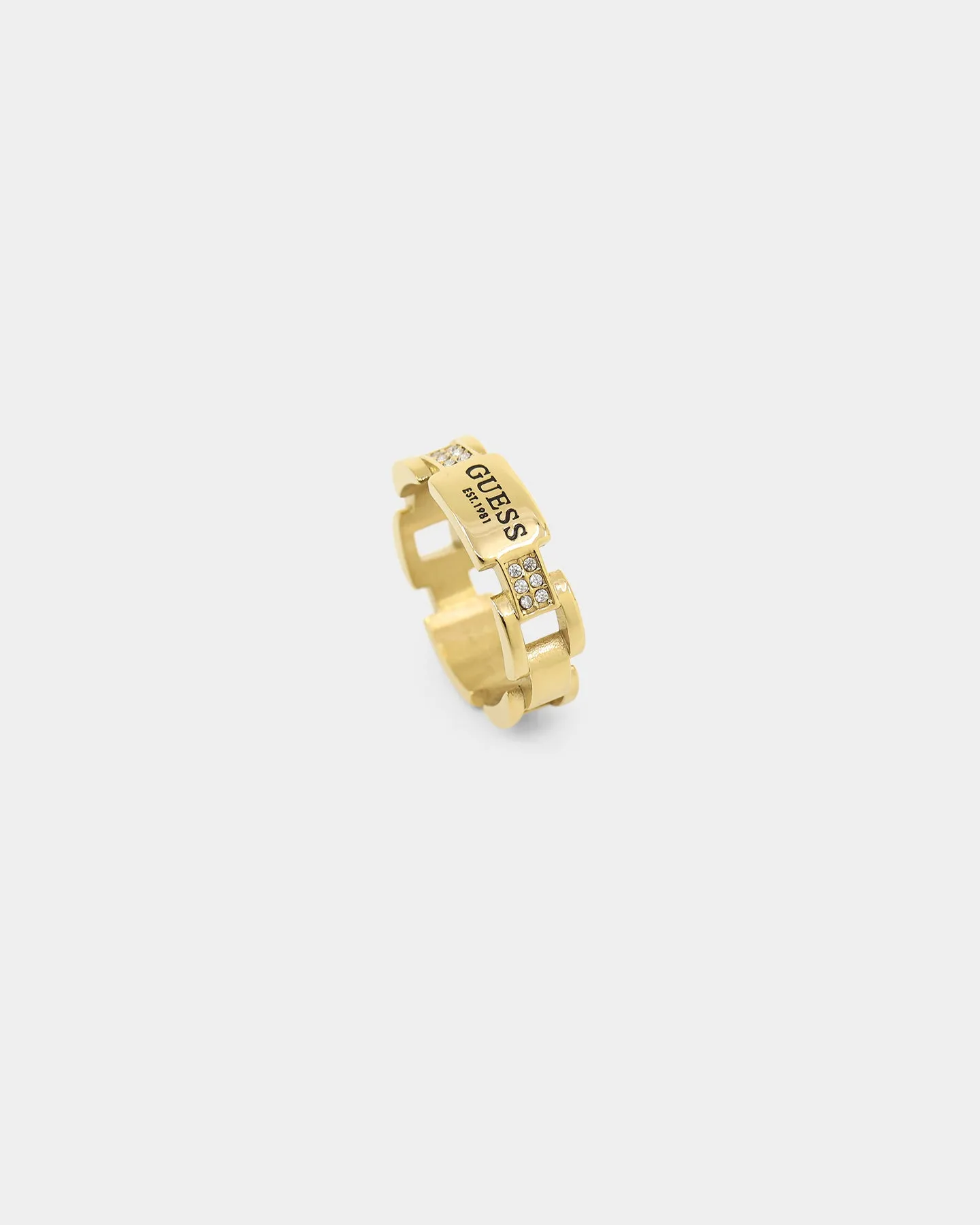 Guess Mainline 29mm Frontiers Flat Ring Gold