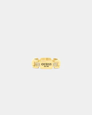 Guess Mainline 29mm Frontiers Flat Ring Gold