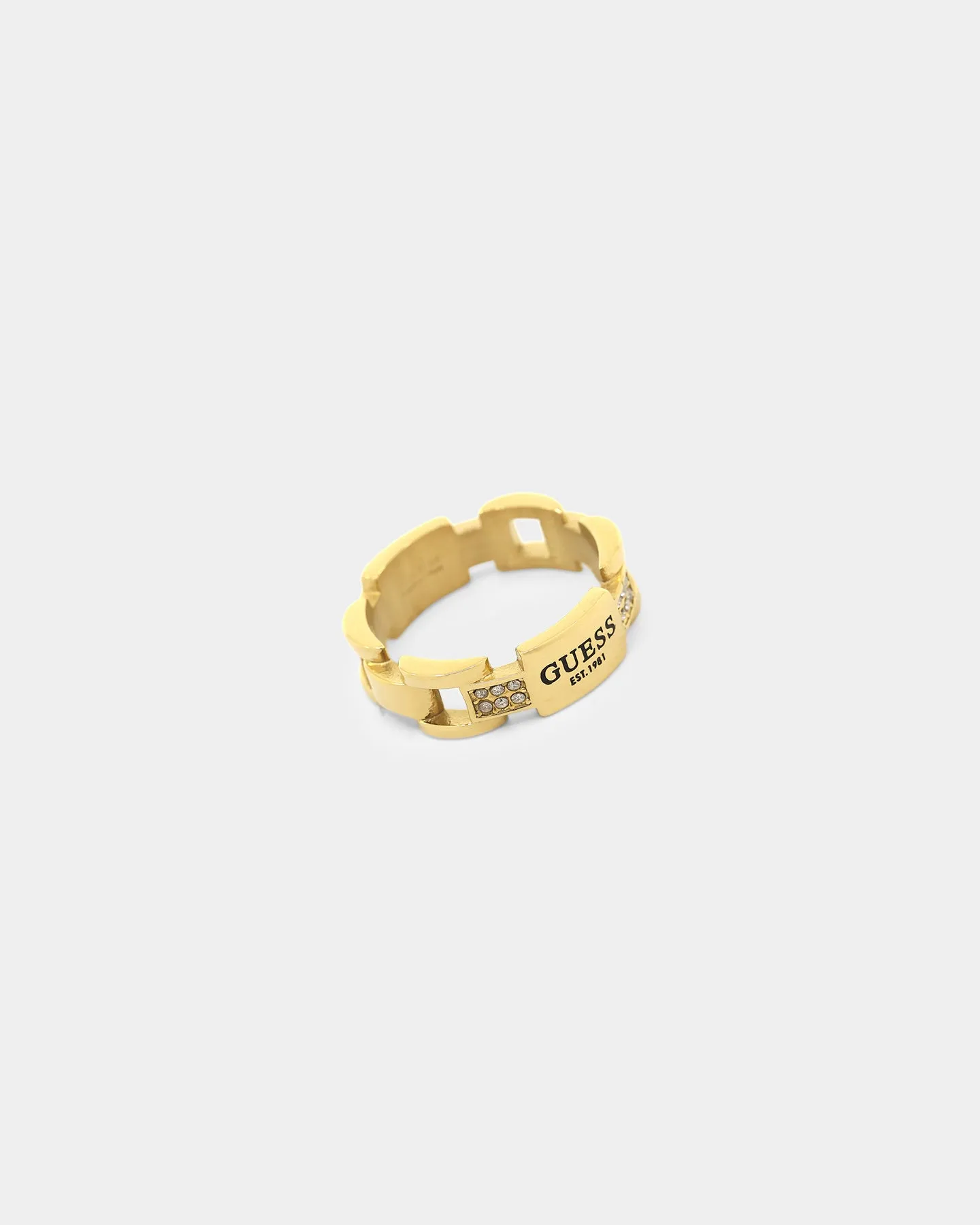 Guess Mainline 29mm Frontiers Flat Ring Gold