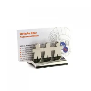 Hand in Hand Metal Name Card Holder