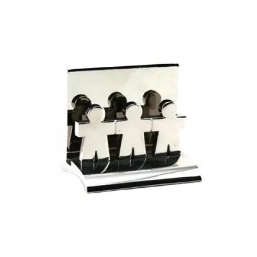 Hand in Hand Metal Name Card Holder