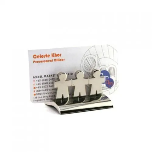 Hand in Hand Metal Name Card Holder