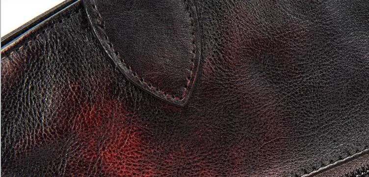 Handmade Green Leather Shoulder Bag Genuine Leather Handbags For Women