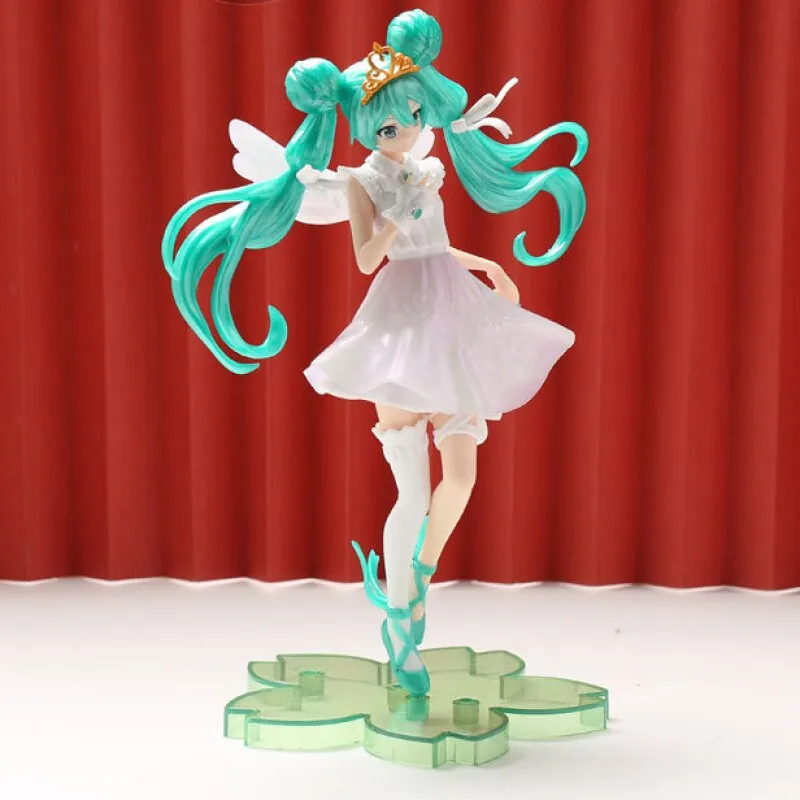 Hatsune Miku Waifu GREEN Action Figure (22 Cms)