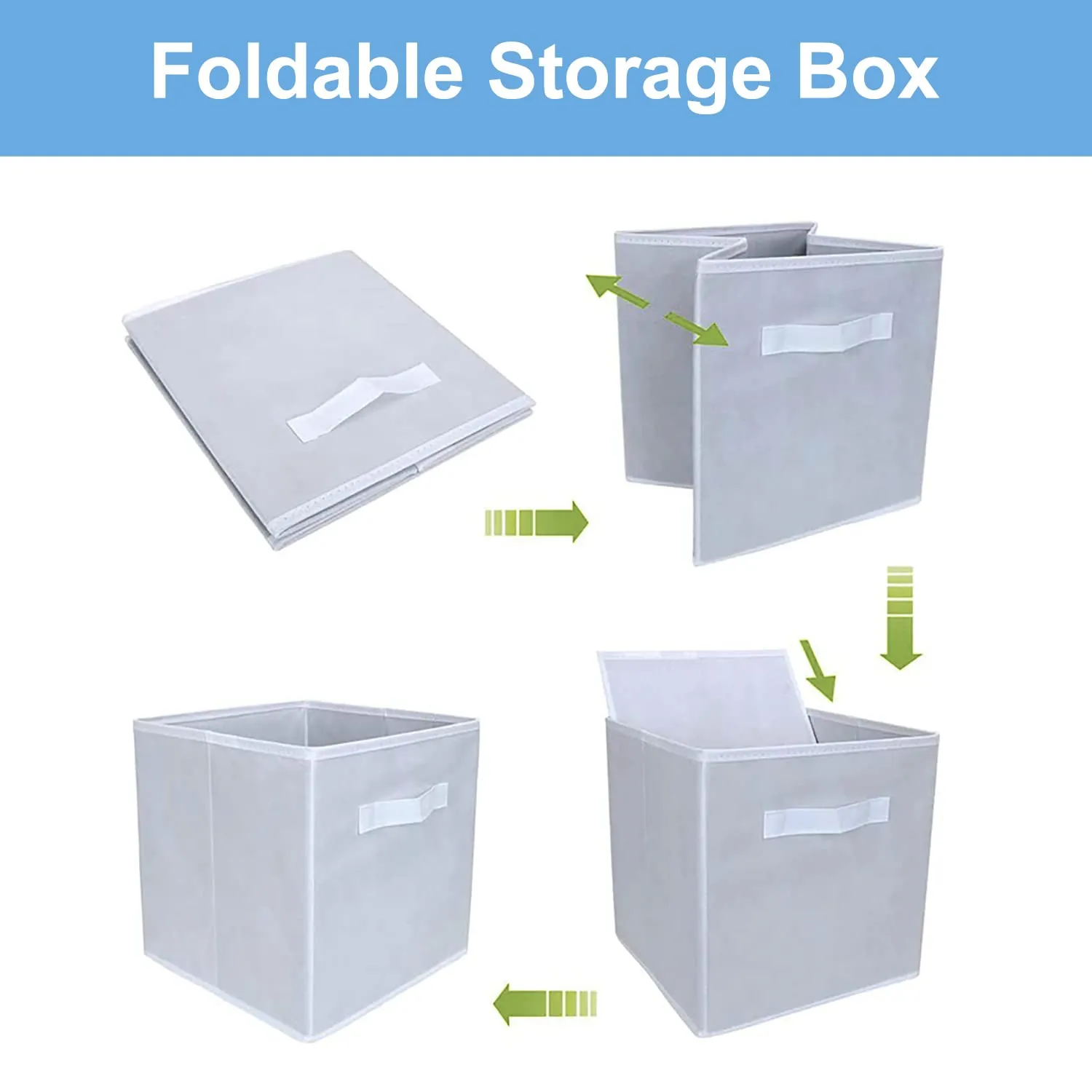 Heart Home Non-Woven Mickey Print Flodable Storage Box/Wardrobe Organizer For Home Decor (Black) 54HH4240.